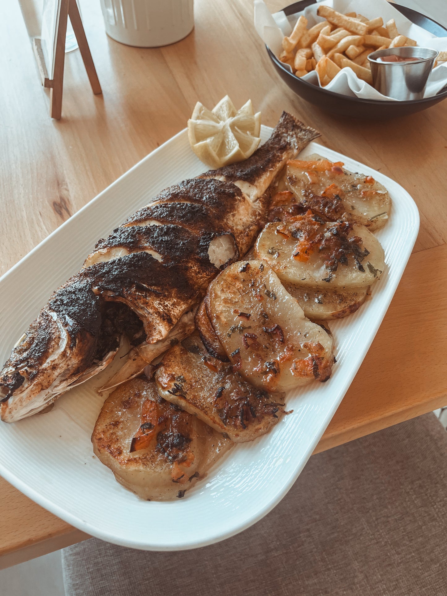Sea Bass Potato Tray