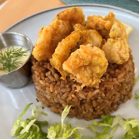 Fried Shrimp Sayadeyia