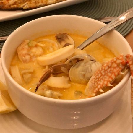 Light Cream Seafood Soup